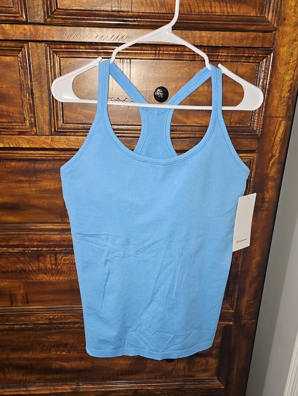 Lululemon Ebb To Street Tank. Nwts, Sz 12! Ocean Wave! B/C Cup!